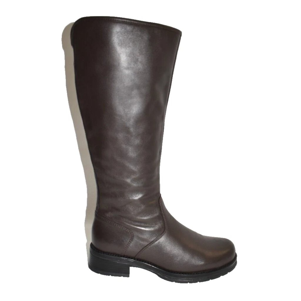 New! La Canadienne Lynette Boots Brown Leather Water Resistant Size 8 Dd436